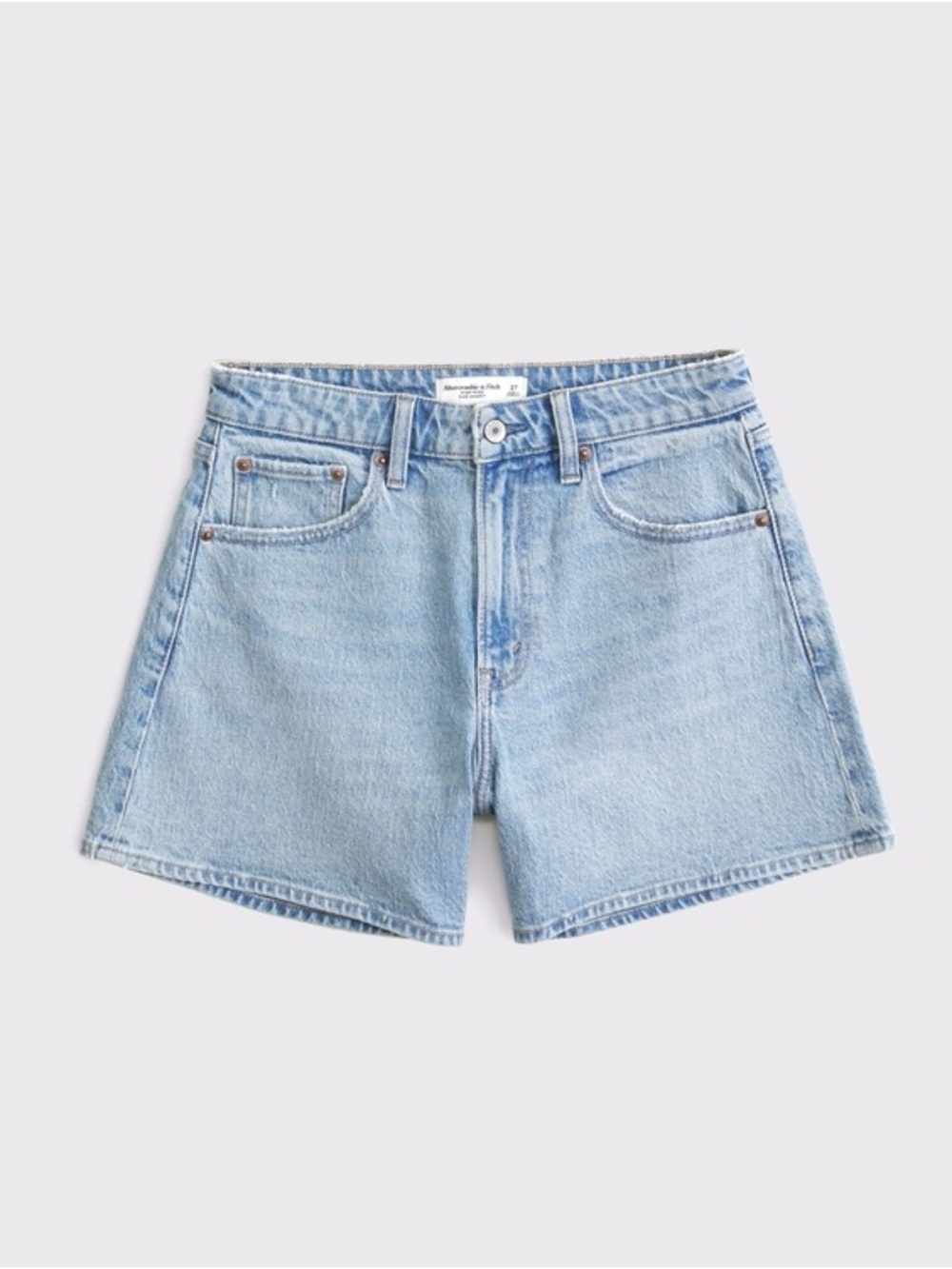 Abercrombie & Fitch The 4” Mom Short Curve Love High-Rise Denim Shorts Size 10